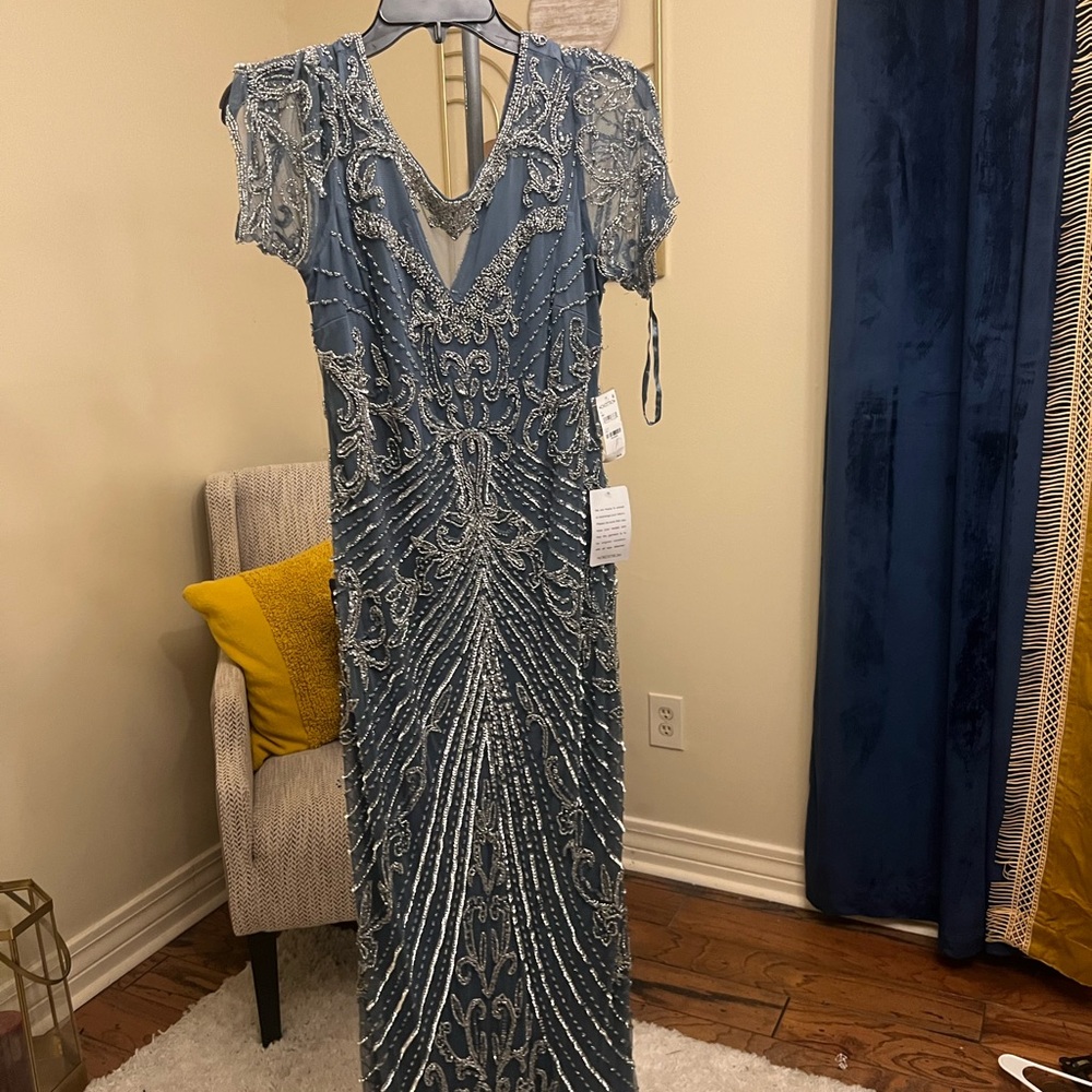 Nordstrom Gray Beaded Dress NWT Sz 8